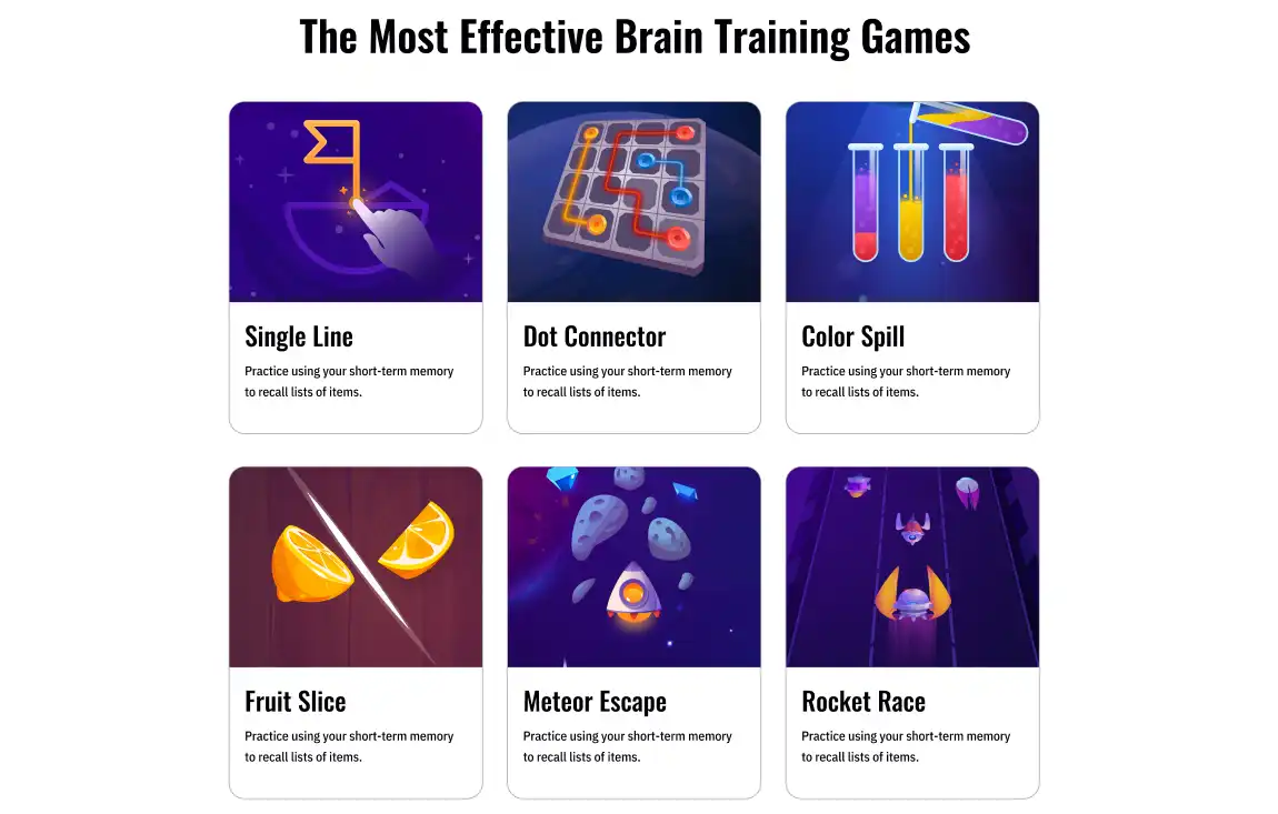 A screen from the Mind Elevate website.